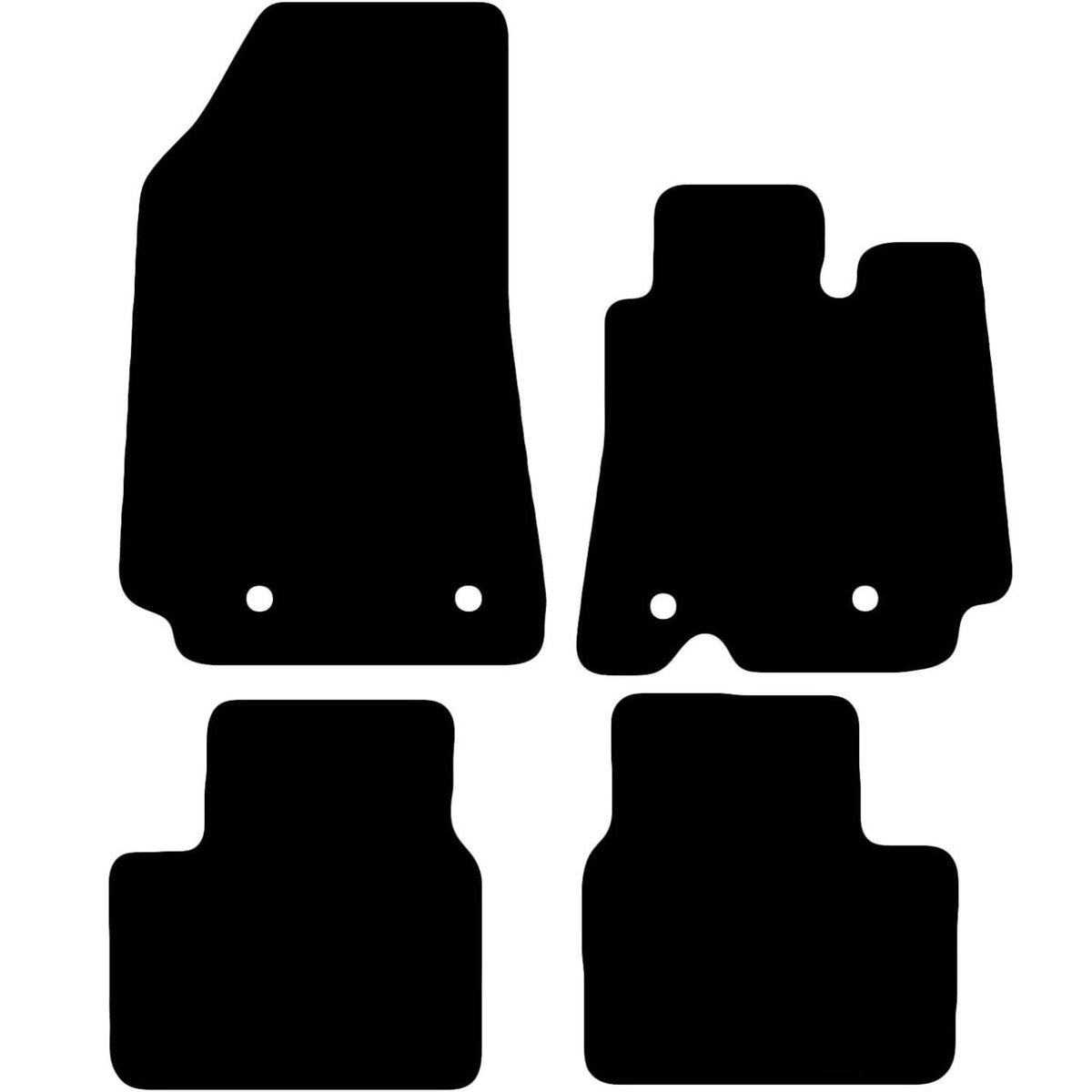 RENAULT Arkana 2021-Onwards Tailored Fit Car Floor Mats Front & Rear With Non-Slip Backing, All-Weather Protection, Easy to Clean Perfect Fit 4-Pieces Set