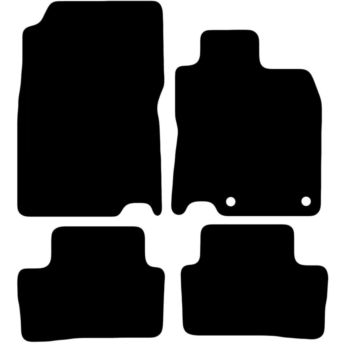RENAULT Kadjar 2015-Onwards Tailored Fit Car Floor Mats Front & Rear With Non-Slip Backing, All-Weather Protection, Easy to Clean Perfect Fit 4-Pieces Set
