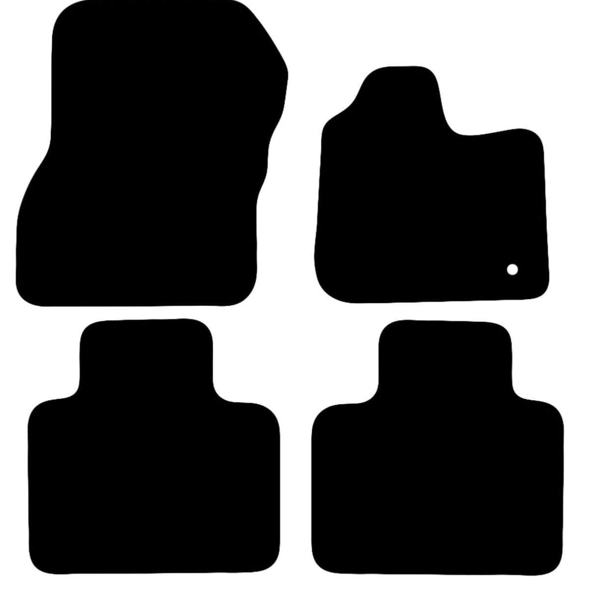RENAULT Zoe 2012-2021 Tailored Fit Car Floor Mats Front & Rear With Non-Slip Backing, All-Weather Protection, Easy to Clean Perfect Fit 4-Pieces Set