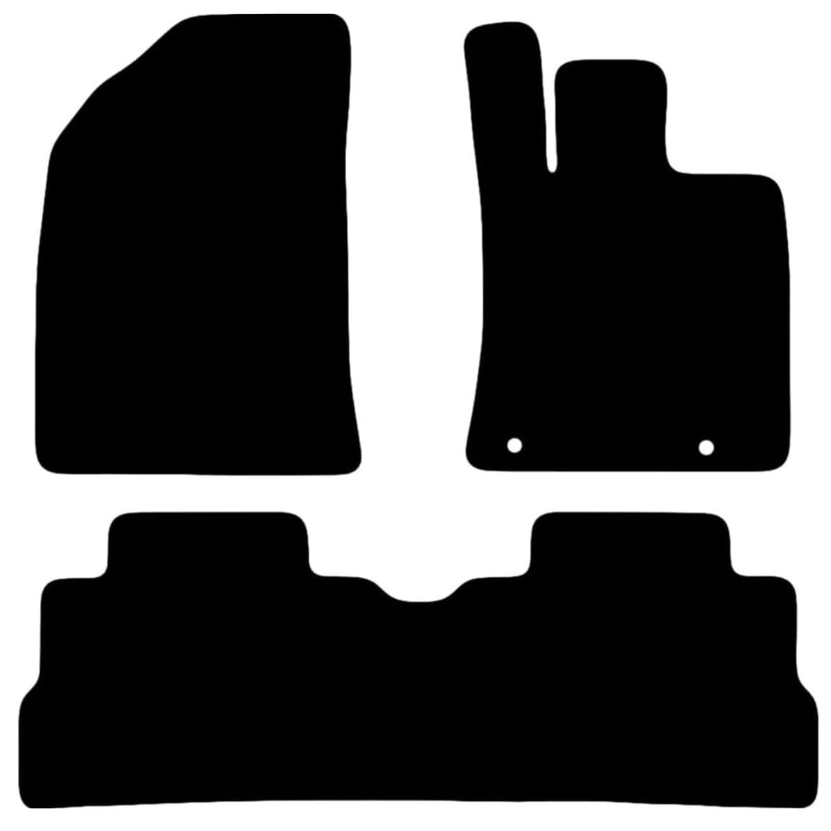 BYD Dolphin Surf 2025-Onwards Tailored Fit Car Floor Mats Front & Rear With Non-Slip Backing, All-Weather Protection, Easy to Clean Perfect Fit 3-Pieces Set