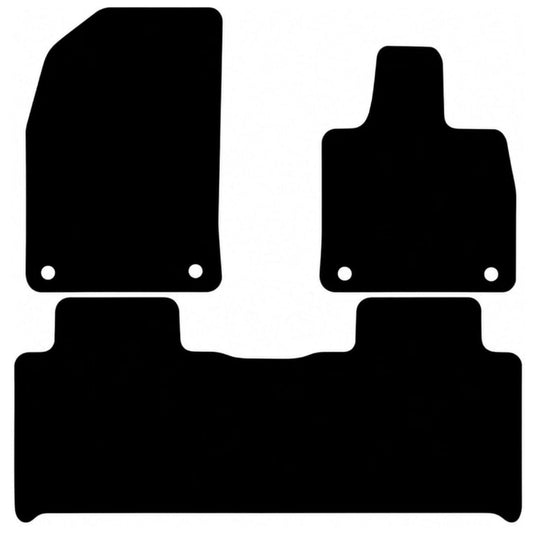 Xpeng G6 2025-Onwards Tailored Fit Car Floor Mats Front & Rear With Non-Slip Backing, All-Weather Protection, Easy to Clean Perfect Fit 3-Pieces Set