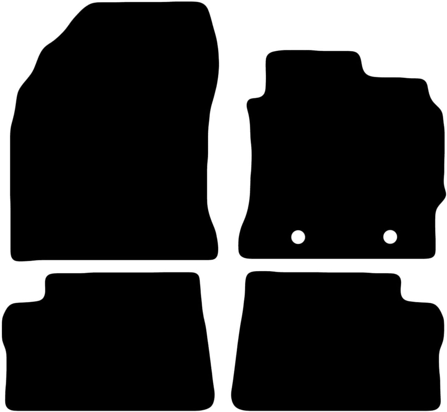 TOYOTA Auris 2013-2018 Tailored Fit Car Floor Mats Front & Rear With Non-Slip Backing, All-Weather Protection, Easy to Clean Perfect Fit 4-Pieces Set