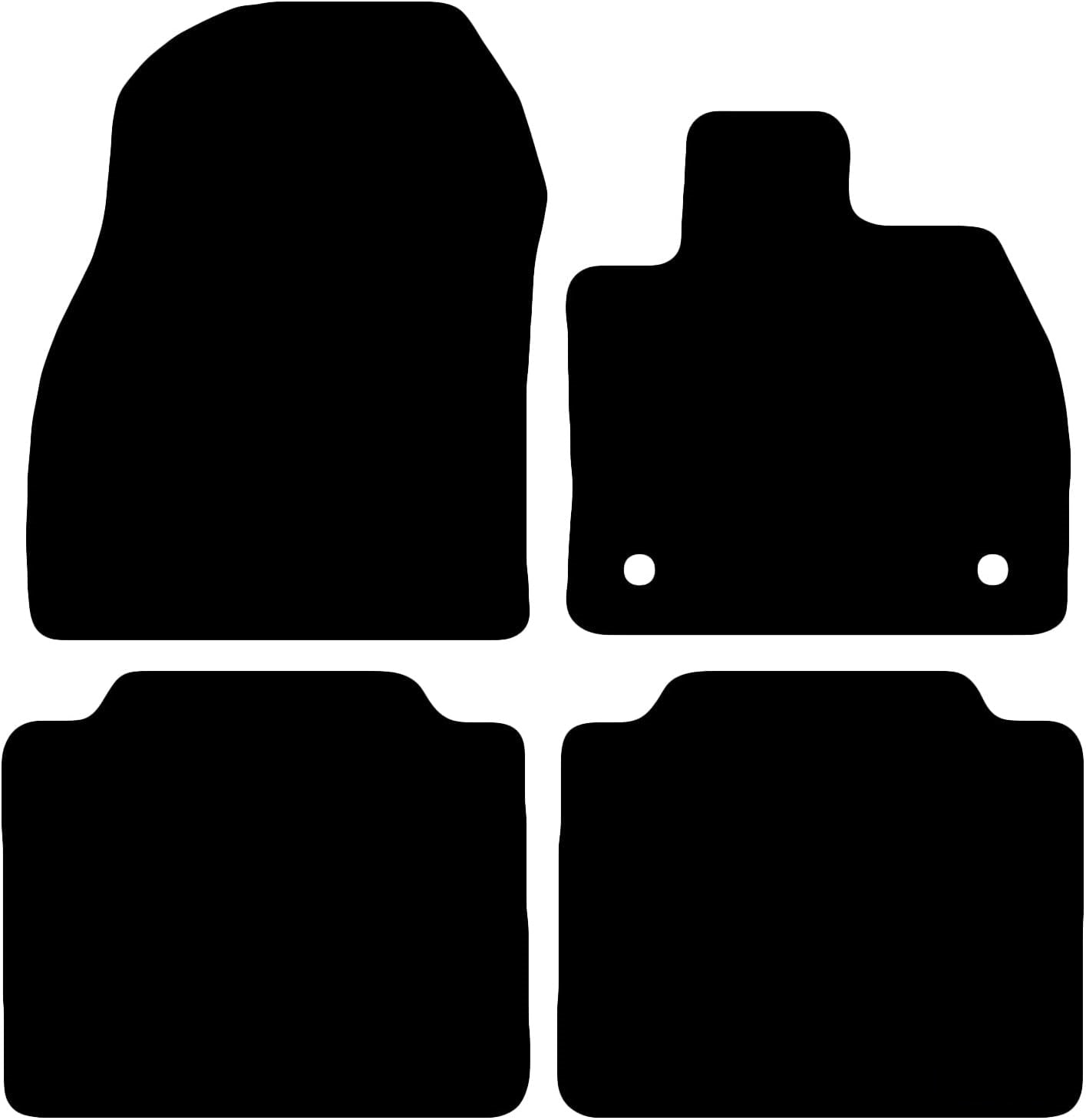 TOYOTA BZ4X EV 2022-Onwards Tailored Fit Car Floor Mats Front & Rear With Non-Slip Backing, All-Weather Protection, Easy to Clean Perfect Fit 4-Pieces Set