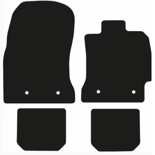 TOYOTA Gt86 2012-2021 Tailored Fit Car Floor Mats Front & Rear With Non-Slip Backing, All-Weather Protection, Easy to Clean Perfect Fit 4-Pieces Set