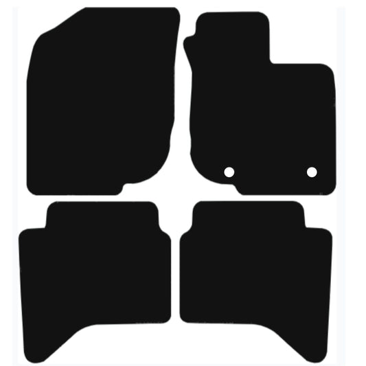 TOYOTA Hi-Lux 2011-2015 (DOUBLE CAB) Tailored Fit Car Floor Mats Front & Rear With Non-Slip Backing, All-Weather Protection, Easy to Clean Perfect Fit 4-Pieces Set