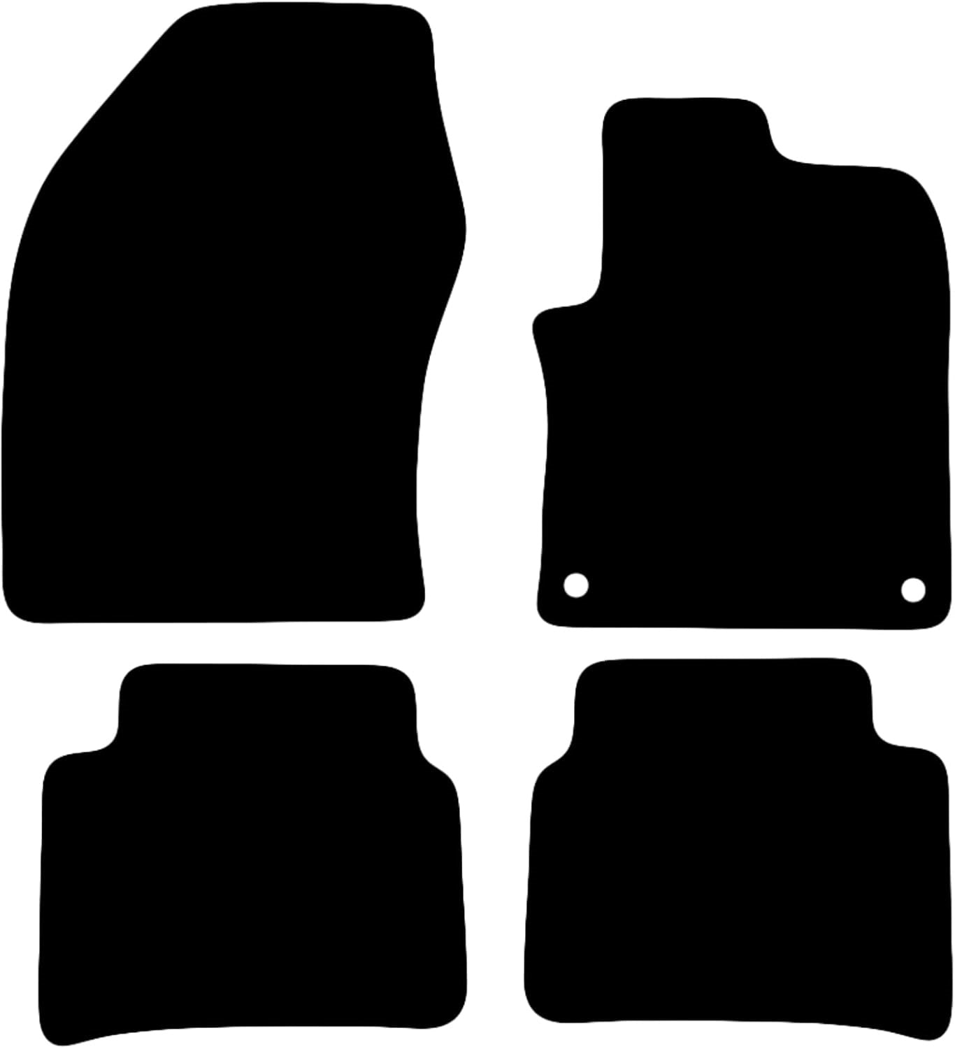 TOYOTA Prius Hybrid 2015-Onwards Tailored Fit Car Floor Mats Front & Rear With Non-Slip Backing, All-Weather Protection, Easy to Clean Perfect Fit 4-Pieces Set