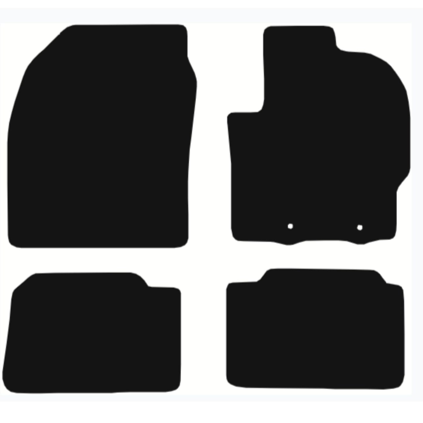 TOYOTA Yaris Hybrid 2019-Onwards Tailored Fit Car Floor Mats Front & Rear With Non-Slip Backing, All-Weather Protection, Easy to Clean Perfect Fit 4-Pieces Set
