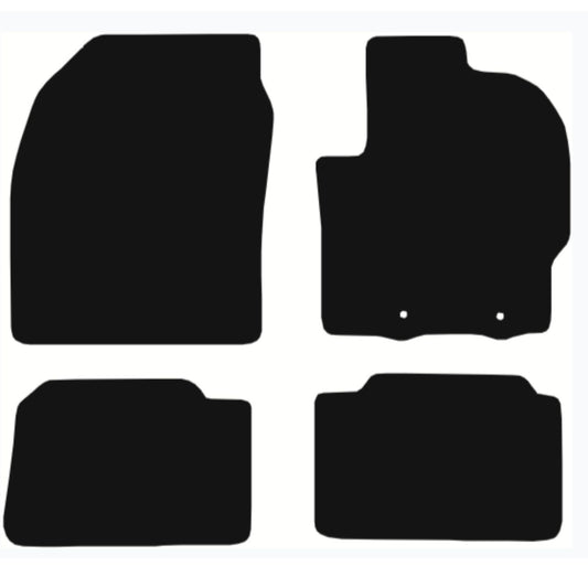 TOYOTA Yaris Hybrid 2019-Onwards Tailored Fit Car Floor Mats Front & Rear With Non-Slip Backing, All-Weather Protection, Easy to Clean Perfect Fit 4-Pieces Set