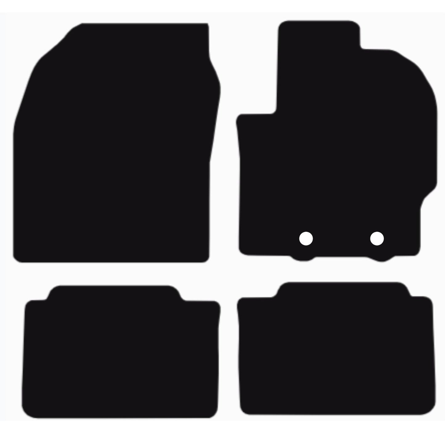 TOYOTA Aygo X 2022-Onwards Tailored Fit Car Floor Mats Front & Rear With Non-Slip Backing, All-Weather Protection, Easy to Clean Perfect Fit 4-Pieces Set