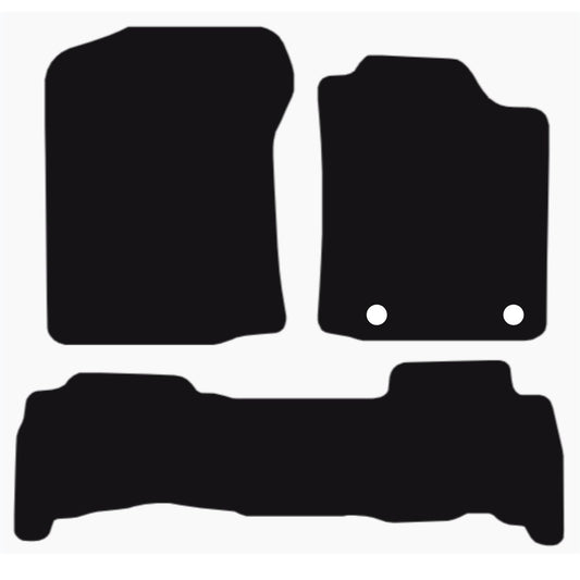 TOYOTA Land Cruiser 2020-Onwards Tailored Fit Car Floor Mats Front & Rear With Non-Slip Backing, All-Weather Protection, Easy to Clean Perfect Fit 3-Pieces Set