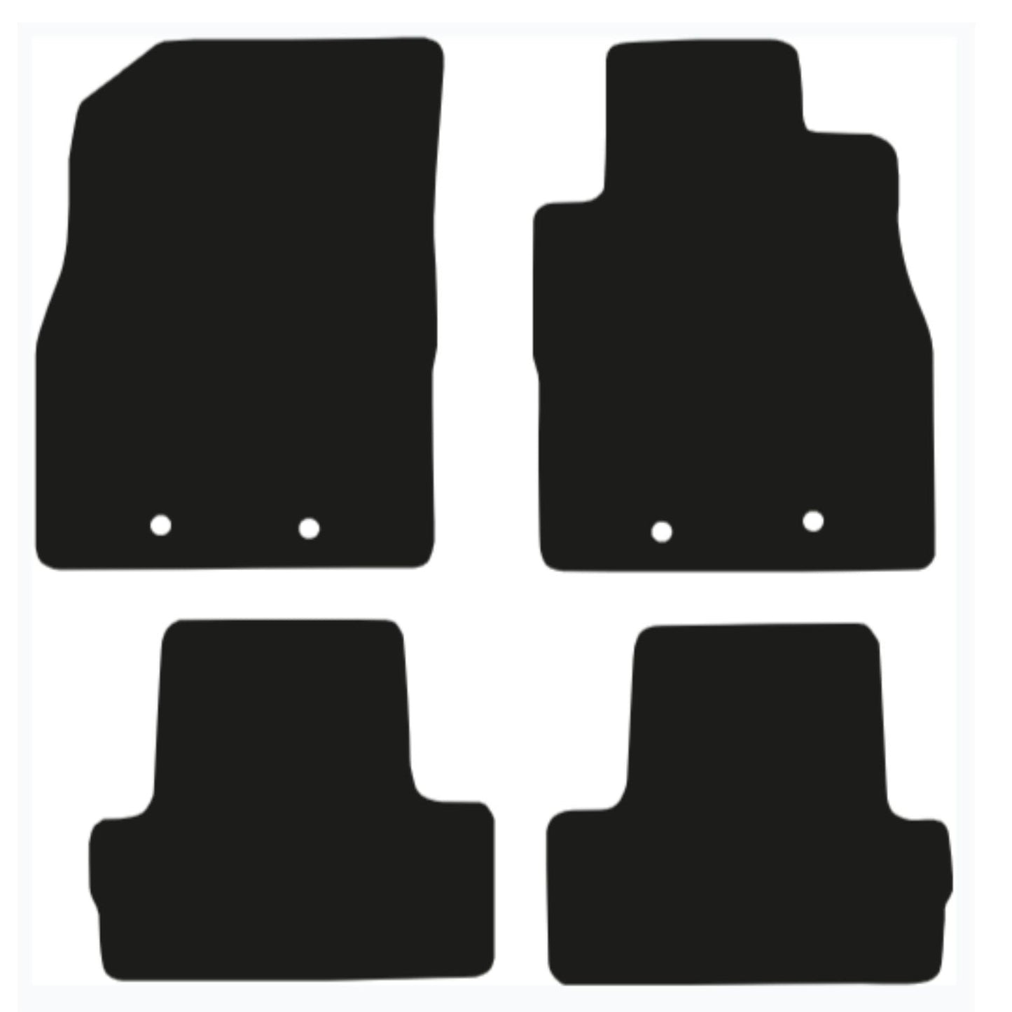 Premium Tailored Car Mat for VAUXHALL Ampera 2011-2015 Front & Rear, Anti-Slip, All-Weather Car Mats, Easy to Clean Custom Fit 4-Pieces Set