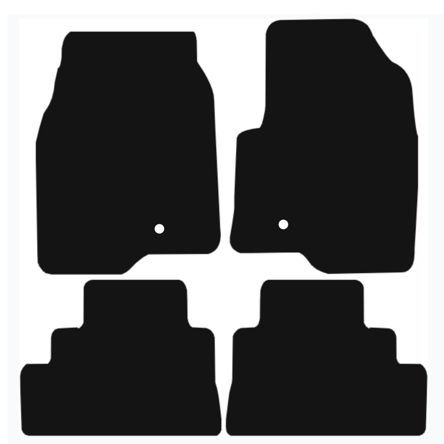 Premium Tailored Car Mat for VAUXHALL Antara 2012-2015 Front & Rear, Anti-Slip, All-Weather Car Mats, Easy to Clean Custom Fit 4-Pieces Set