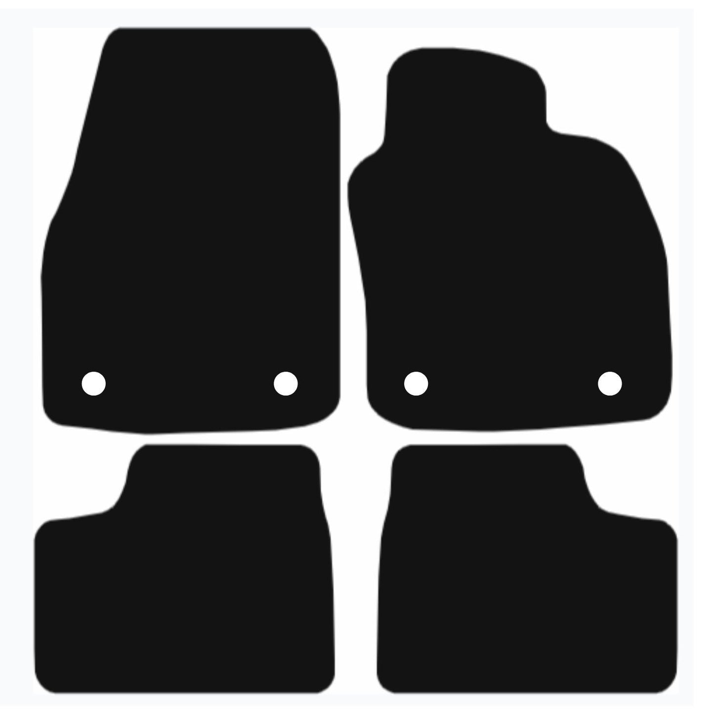 Premium Tailored Car Mat for VAUXHALL Astra 2004-2009 TWIN TOP Front & Rear, Anti-Slip, All-Weather Car Mats, Easy to Clean Custom Fit 4-Pieces Set