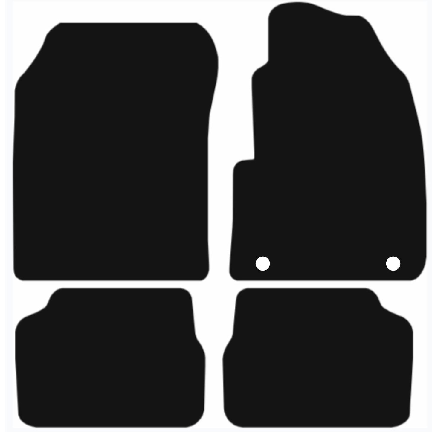 Premium Tailored Car Mat for VAUXHALL CORSA E ELETRIC 2020-Onwards  Front & Rear, Anti-Slip, All-Weather Car Mats, Easy to Clean Custom Fit 4-Pieces Set