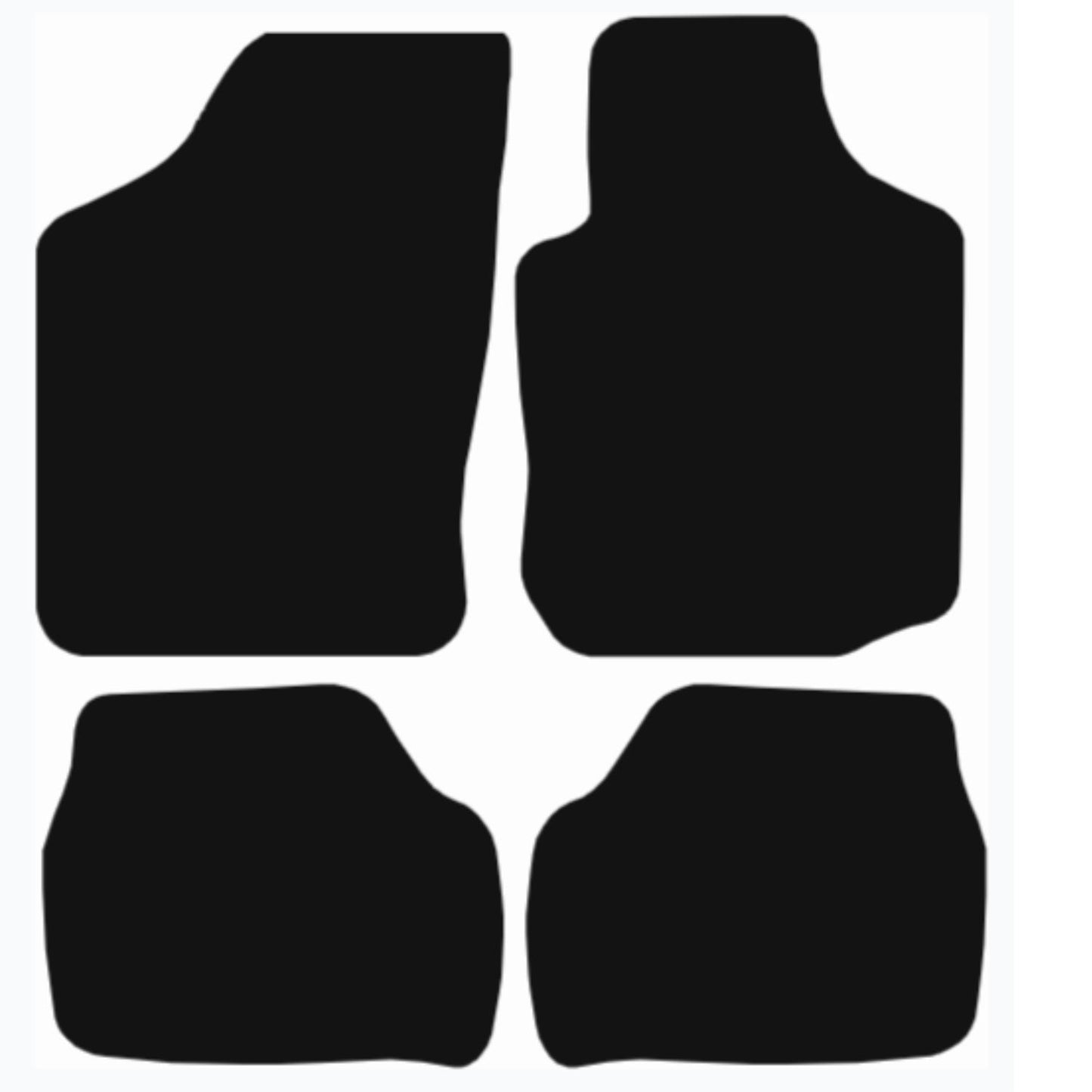 Premium Tailored Car Mat for VAUXHALL Corsa C 2001-2006, No Clips Front & Rear, Anti-Slip, All-Weather Car Mats, Easy to Clean Custom Fit 4-Pieces Set