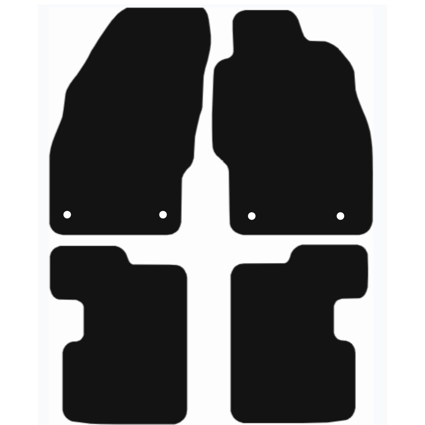 Premium Tailored Car Mat for VAUXHALL Corsa E 2014-2019 Front & Rear, Anti-Slip, All-Weather Car Mats, Easy to Clean Custom Fit 4-Pieces Set