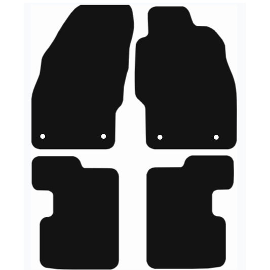 Premium Tailored Car Mat for VAUXHALL Corsa E 2014-2019 Front & Rear, Anti-Slip, All-Weather Car Mats, Easy to Clean Custom Fit 4-Pieces Set