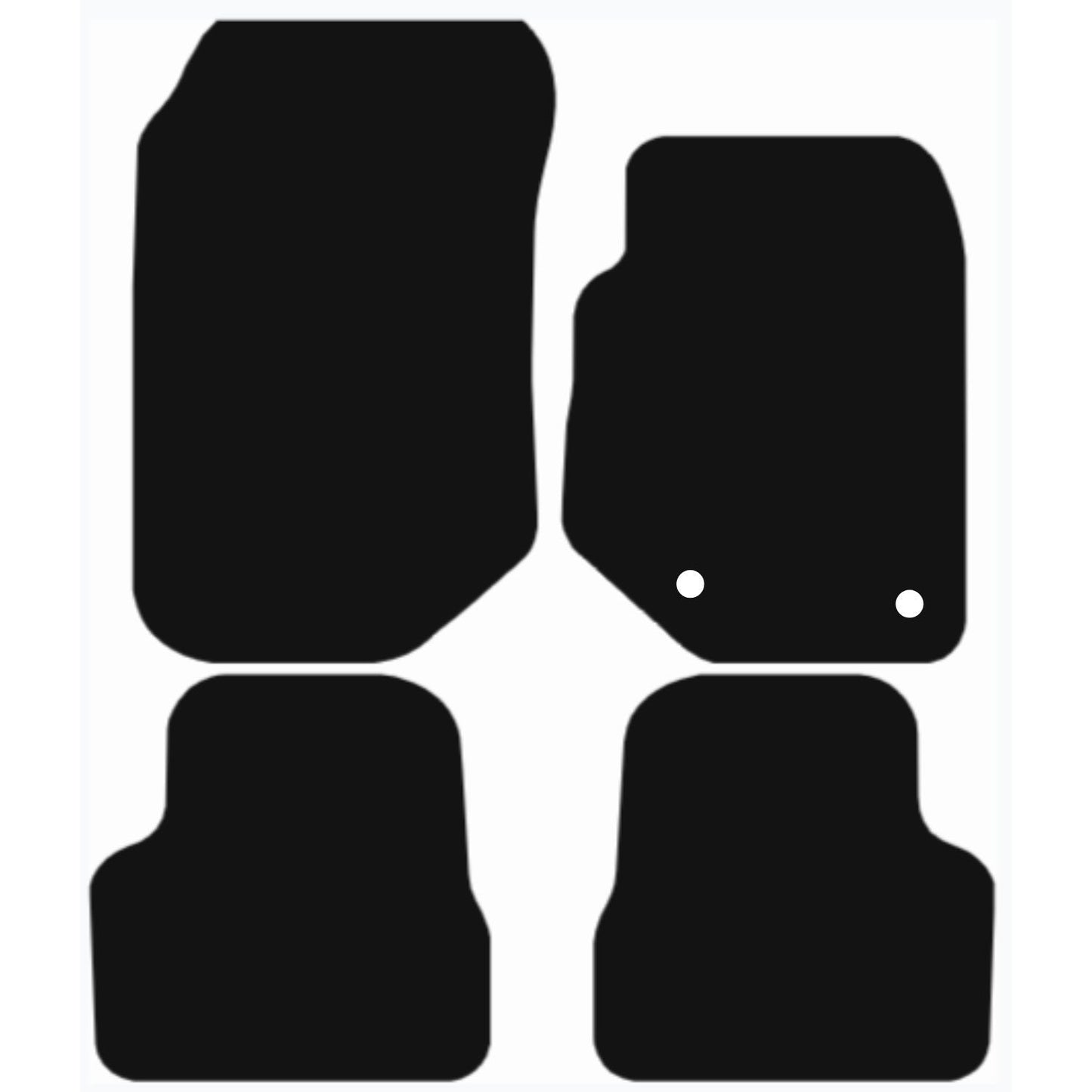 Premium Tailored Car Mat for VAUXHALL Corsa F 2020-Onwards Front & Rear, Anti-Slip, All-Weather Car Mats, Easy to Clean Custom Fit 4-Pieces Set