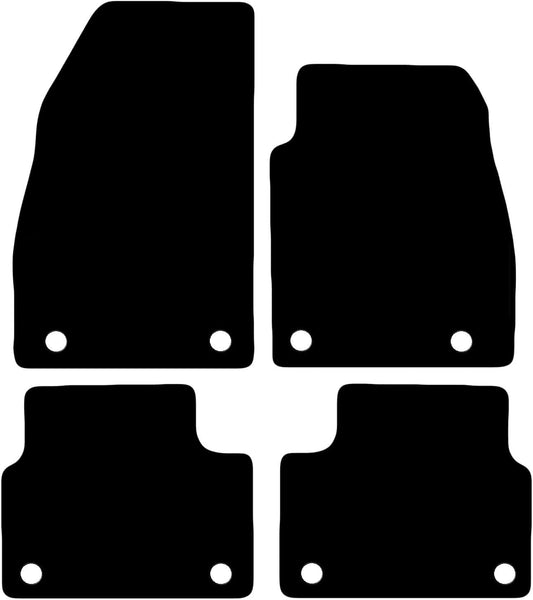 Premium Tailored Car Mat for VAUXHALL Insignia 2013-2017, 8 CLIPS Front & Rear, Anti-Slip, All-Weather Car Mats, Easy to Clean Custom Fit 4-Pieces Set