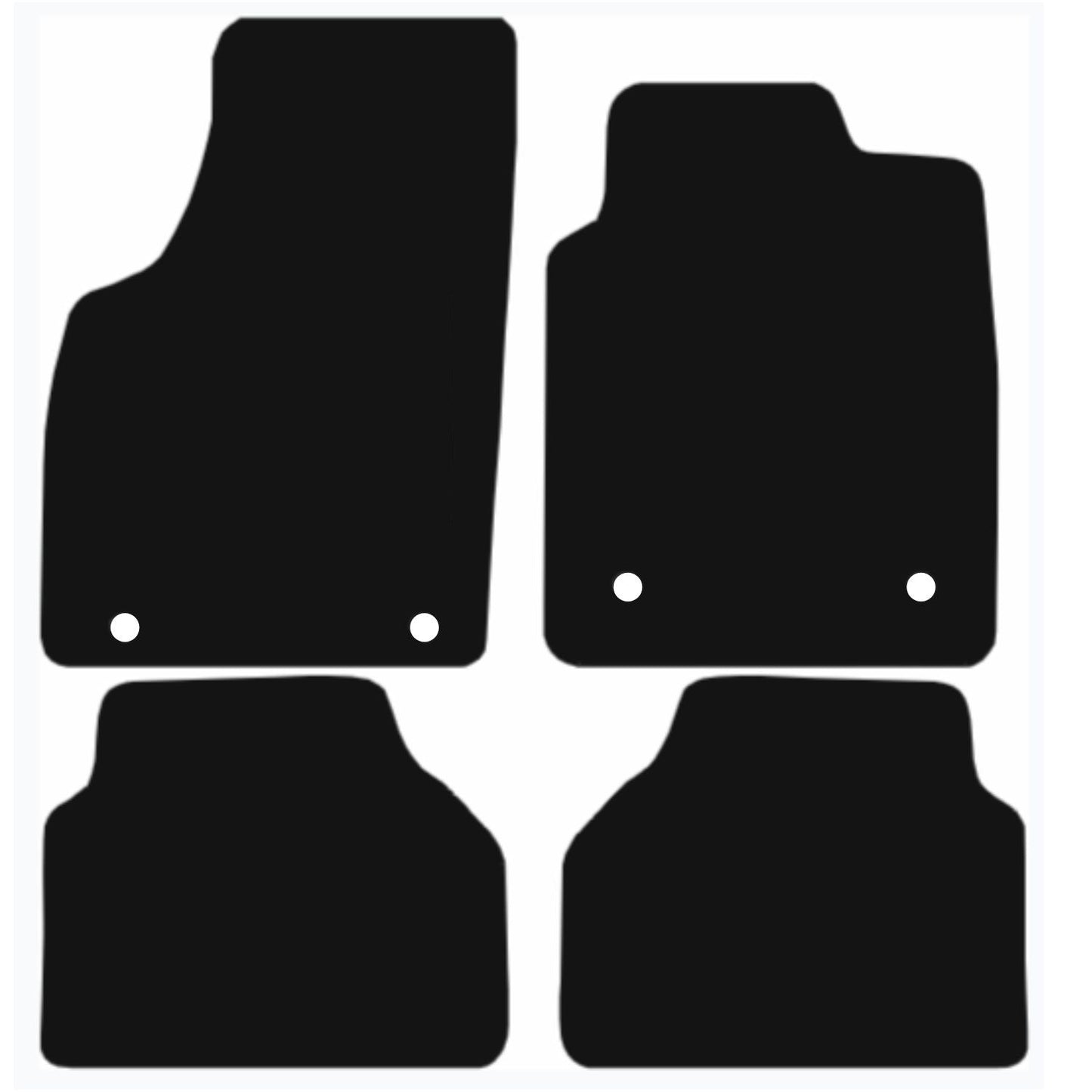 Premium Tailored Car Mat for VAUXHALL Meriva 2005-2010 Front & Rear, Anti-Slip, All-Weather Car Mats, Easy to Clean Custom Fit 4-Pieces Set