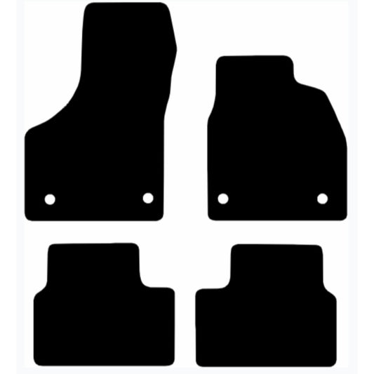 Premium Tailored Car Mat for VAUXHALL Meriva 2010-2017 Front & Rear, Anti-Slip, All-Weather Car Mats, Easy to Clean Custom Fit 4-Pieces Set