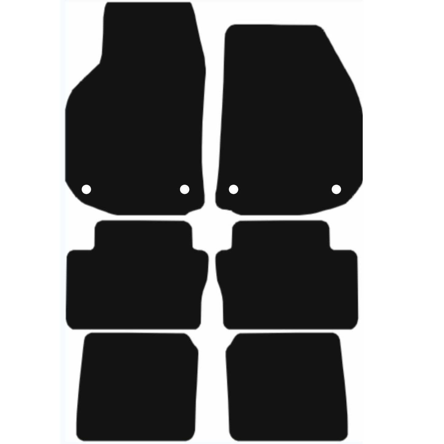 Premium Tailored Car Mat for VAUXHALL Zafira B MK2 2006-2014 Front & Rear, Anti-Slip, All-Weather Car Mats, Easy to Clean Custom Fit 6-Pieces Set