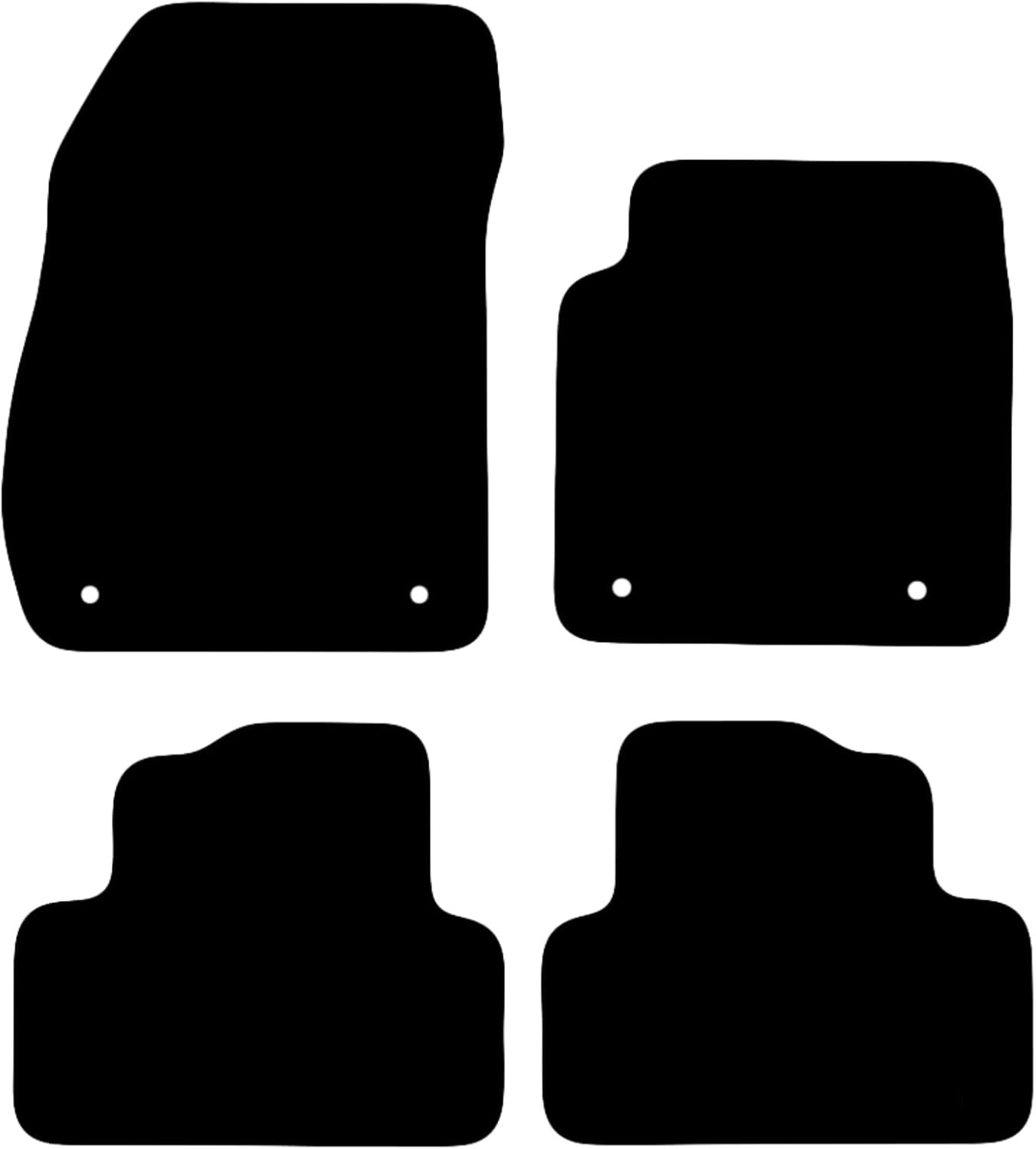 Premium Tailored Car Mat for VAUXHALL Zafira C Tourer 2011-2019 Front & Rear, Anti-Slip, All-Weather Car Mats, Easy to Clean Custom Fit 4-Pieces Set