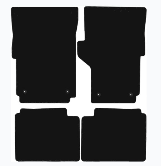 Premium Quality Car Mat for VOLKSWAGEN Amarok 2010-2020 Front & Rear, Anti-Slip, All-Weather Car Mats, Easy to Clean Custom Fit 4-Pieces Set