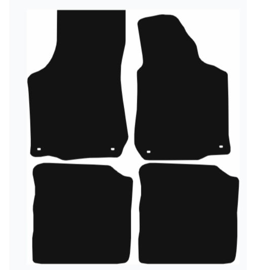 Premium Tailored Car Mat for VOLKSWAGEN Bora 1999-2006 Front & Rear, Anti-Slip, All-Weather Car Mats, Easy to Clean Custom Fit 4-Pieces Set