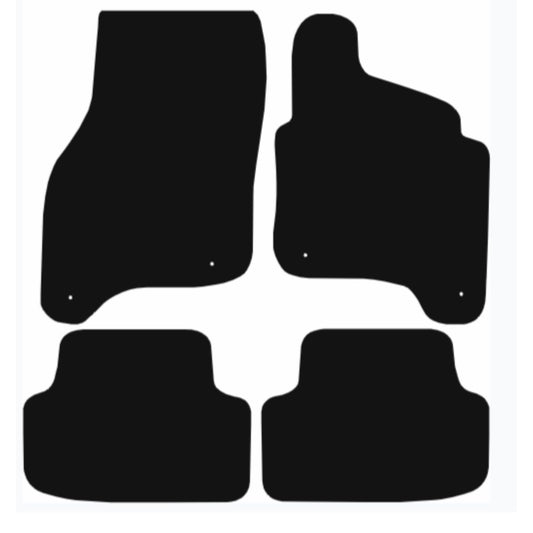 Premium Tailored Car Mat for VOLKSWAGEN E-Golf 2014-2020 Front & Rear, Anti-Slip, All-Weather Car Mats, Easy to Clean Custom Fit 4-Pieces Set
