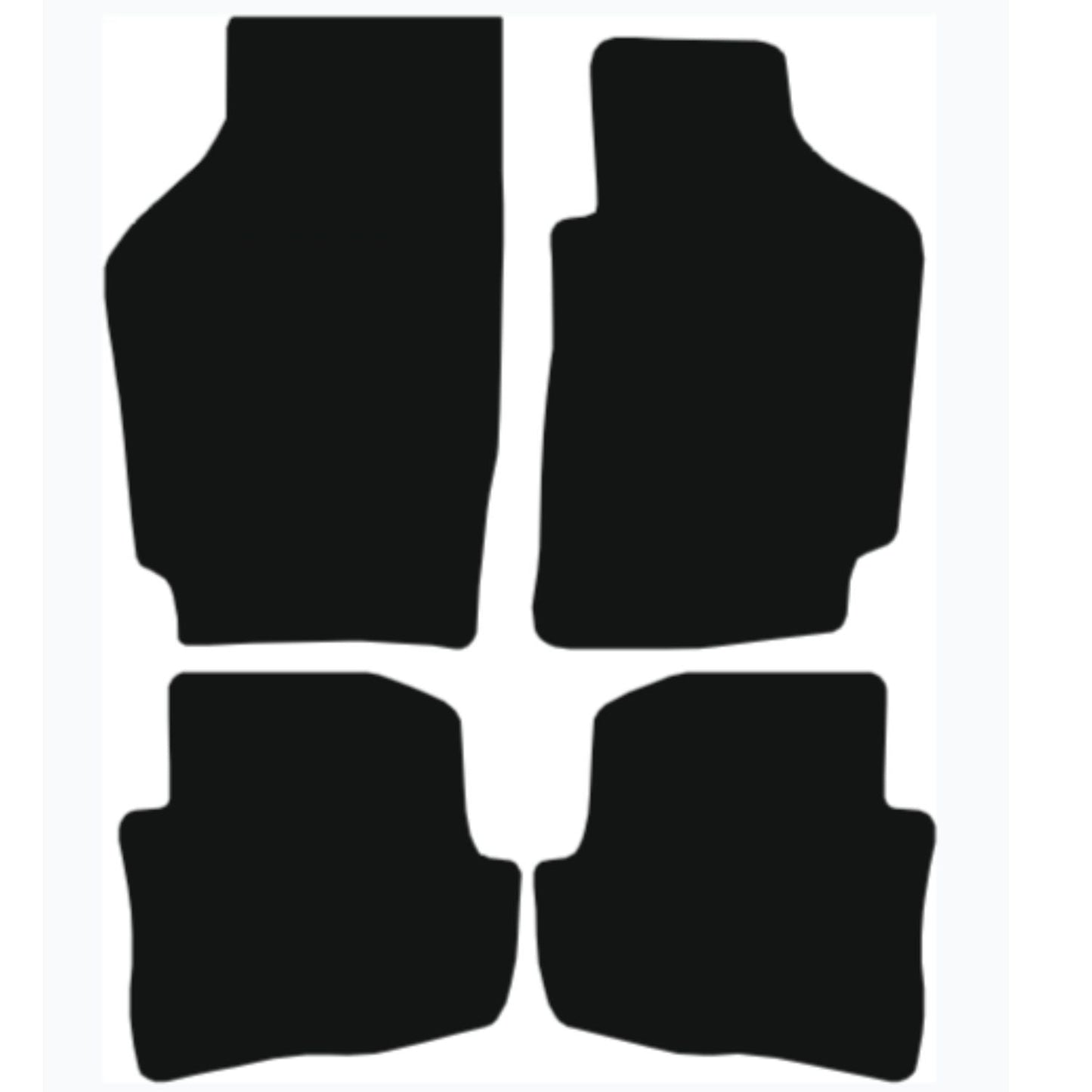 Premium Tailored Car Mat for VOLKSWAGEN Fox 2005-2011 Front & Rear, Anti-Slip, All-Weather Car Mats, Easy to Clean Custom Fit 4-Pieces Set