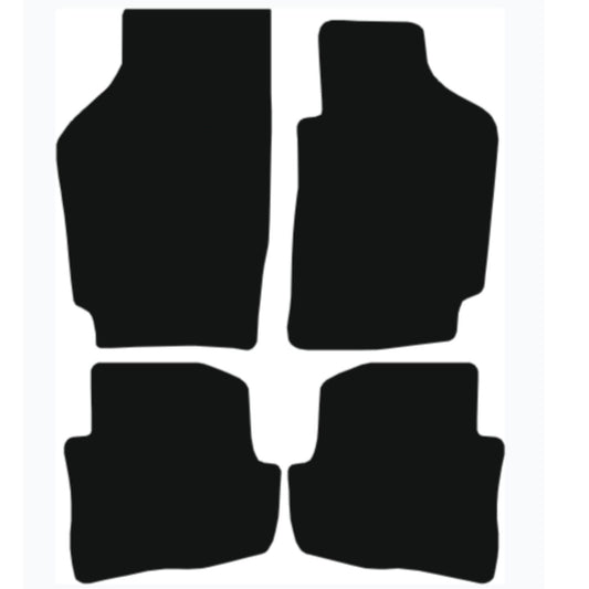 Premium Tailored Car Mat for VOLKSWAGEN Fox 2005-2011 Front & Rear, Anti-Slip, All-Weather Car Mats, Easy to Clean Custom Fit 4-Pieces Set