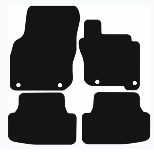 Premium Tailored Car Mat for VOLKSWAGEN GOLF MK8 2019-ON MILD HYBRID Front & Rear, Anti-Slip, All-Weather Car Mats, Easy to Clean Custom Fit 4-Pieces Set