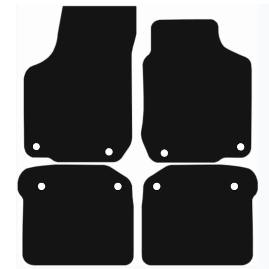 Premium Tailored Car Mat for VOLKSWAGEN Golf 1997-2003 MK4 R32 Front & Rear, Anti-Slip, All-Weather Car Mats, Easy to Clean Custom Fit 4-Pieces Set