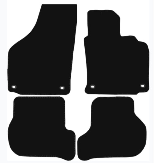 Premium Tailored Car Mat for VOLKSWAGEN Golf 2004-2007 MK5 (& Tdi) Front & Rear, Anti-Slip, All-Weather Car Mats, Easy to Clean Custom Fit 4-Pieces Set