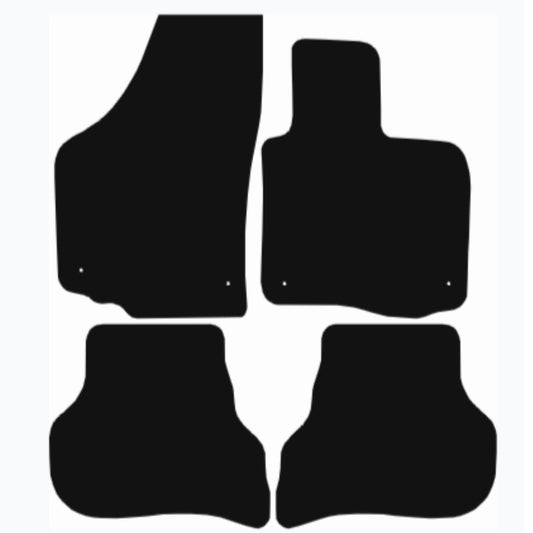 Premium Tailored Car Mat for VOLKSWAGEN Golf 2008-2010 PLUS Front & Rear, Anti-Slip, All-Weather Car Mats, Easy to Clean Custom Fit 4-Pieces Set