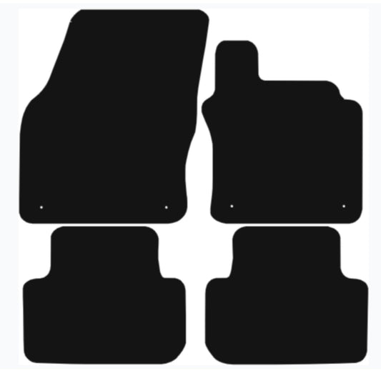 Premium Tailored Car Mat for VOLKSWAGEN Golf 2014-2020 SV Front & Rear, Anti-Slip, All-Weather Car Mats, Easy to Clean Custom Fit 4-Pieces Set