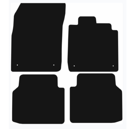 Premium Tailored Car Mat for VOLKSWAGEN ID4 2021-Onwards Front & Rear, Anti-Slip, All-Weather Car Mats, Easy to Clean Custom Fit 4-Pieces Set