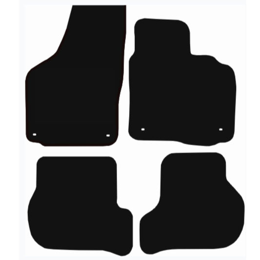 Premium Tailored Car Mat for VOLKSWAGEN Jetta 2005-2008 Front & Rear, Anti-Slip, All-Weather Car Mats, Easy to Clean Custom Fit 4-Pieces Set
