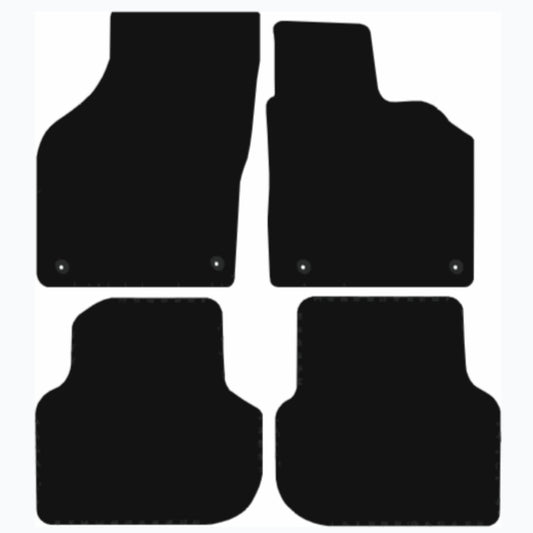 Premium Tailored Car Mat for VOLKSWAGEN Jetta 2010-2018 Front & Rear, Anti-Slip, All-Weather Car Mats, Easy to Clean Custom Fit 4-Pieces Set