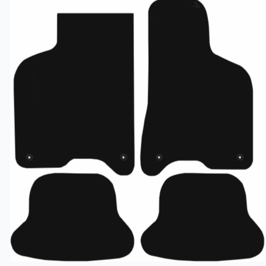Premium Tailored Car Mat for VOLKSWAGEN Lupo 1999-2005, WITH 4 CLIPS Front & Rear, Anti-Slip, All-Weather Car Mats, Easy to Clean Custom Fit 4-Pieces Set
