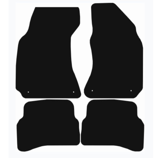 Premium Tailored Car Mat for VOLKSWAGEN Passat 2001-2005 Front & Rear, Anti-Slip, All-Weather Car Mats, Easy to Clean Custom Fit 4-Pieces Set