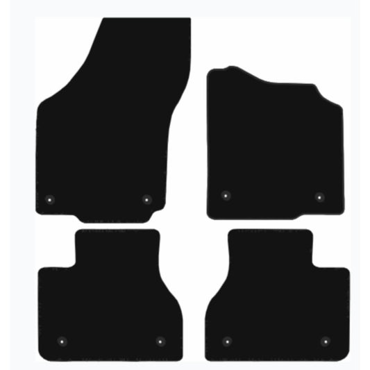 Premium Tailored Car Mat for VOLKSWAGEN Pheaton 2008-2011 Front & Rear, Anti-Slip, All-Weather Car Mats, Easy to Clean Custom Fit 4-Pieces Set