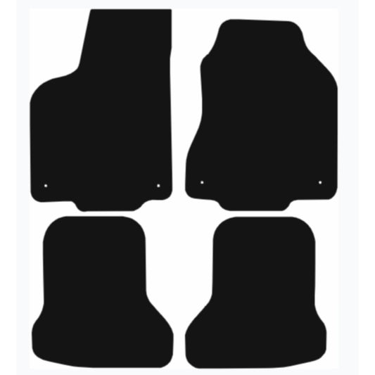 Premium Tailored Car Mat for VOLKSWAGEN Polo 1994-1999 Front & Rear, Anti-Slip, All-Weather Car Mats, Easy to Clean Custom Fit 4-Pieces Set