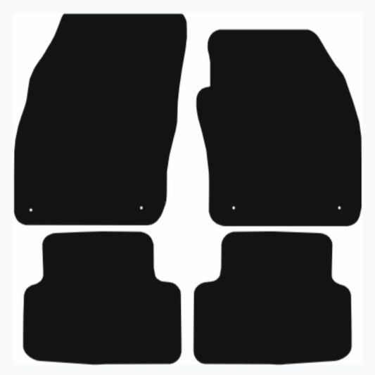 Premium Tailored Car Mat for VOLKSWAGEN T-Cross 2019-Onwards Front & Rear, Anti-Slip, All-Weather Car Mats, Easy to Clean Custom Fit 4-Pieces Set