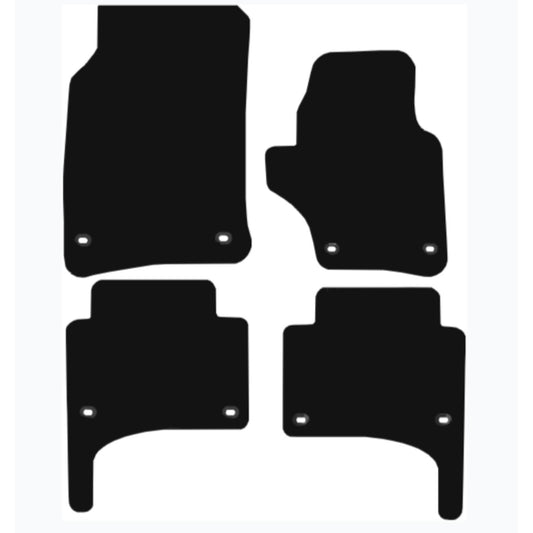 Premium Tailored Car Mat for VOLKSWAGEN Touareg 2002-2008 Front & Rear, Anti-Slip, All-Weather Car Mats, Easy to Clean Custom Fit 4-Pieces Set