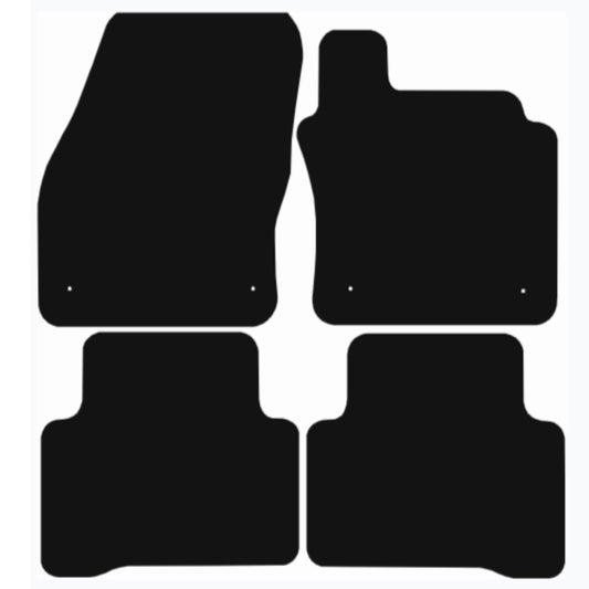 Premium Tailored Car Mat for VOLKSWAGEN Touran 2016-Onwards Front & Rear, Anti-Slip, All-Weather Car Mats, Easy to Clean Custom Fit 4-Pieces Set