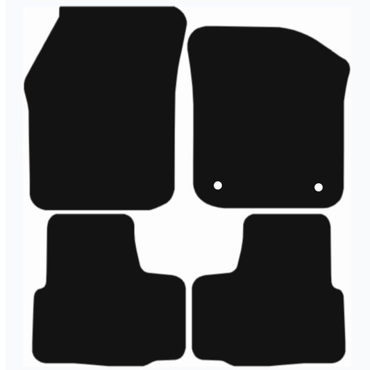 Premium Tailored Car Mat for VOLKSWAGEN UP 2012-2023 Front & Rear, Anti-Slip, All-Weather Car Mats, Easy to Clean Custom Fit 4-Pieces Set
