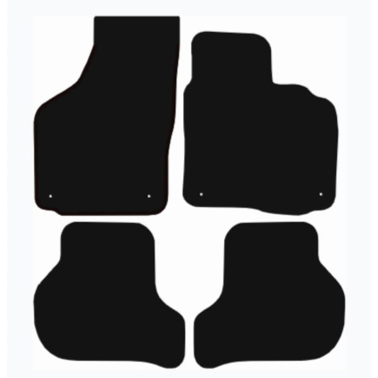Premium Tailored Car Mat for VOLKSWAGEN scirocco 2008-2017 Front & Rear, Anti-Slip, All-Weather Car Mats, Easy to Clean Custom Fit 4-Pieces Set